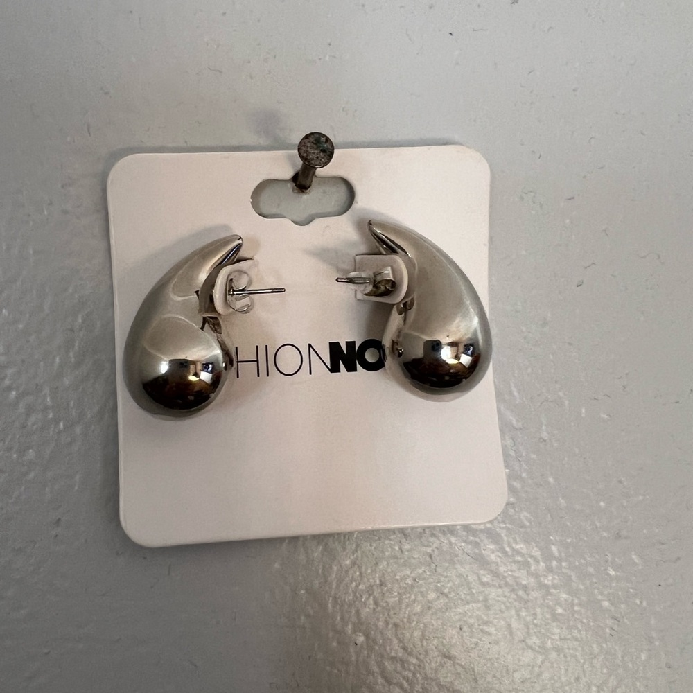 Silver Oversize Studs